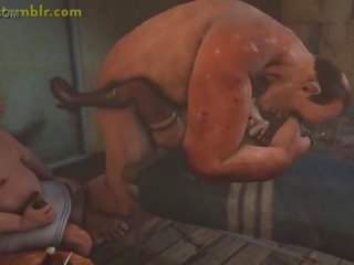 Lulu 性交 硬 在 3d 怪物 性别 视频 动画